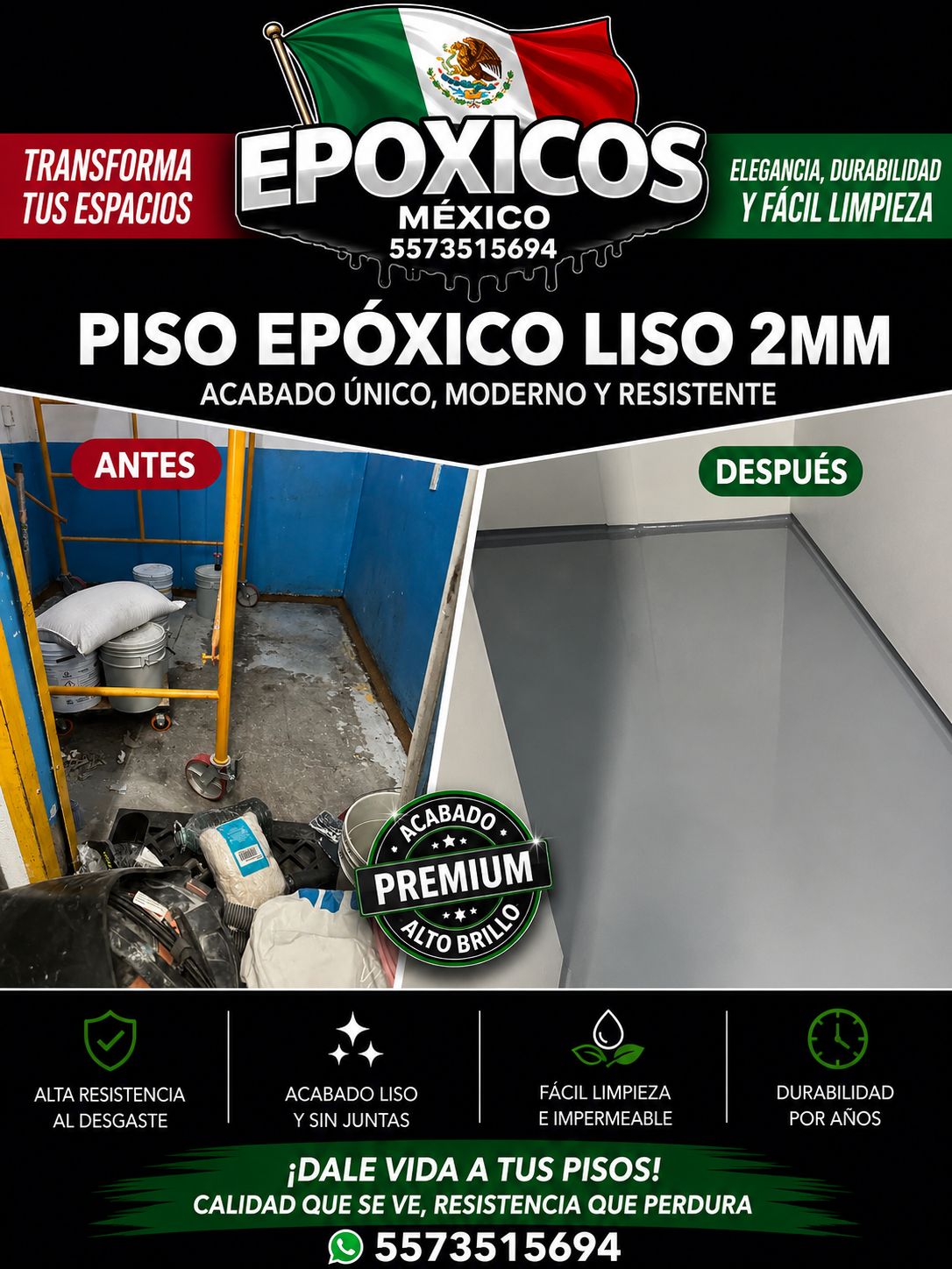 Piso Epoxico Liso 2mm